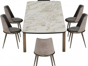 Mirage Dining Set By Cantori 3D Model