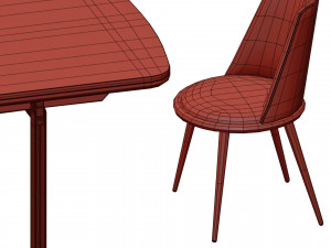 Mirage Dining Set By Cantori 3D 模型