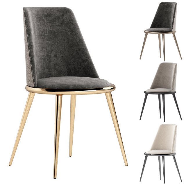 Aurora Imbottita Chair By Cantori Modelo 3D .c4d .max .obj .3ds .fbx .stl .blend 