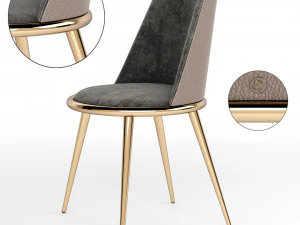 Aurora Imbottita Chair By Cantori 3D Model