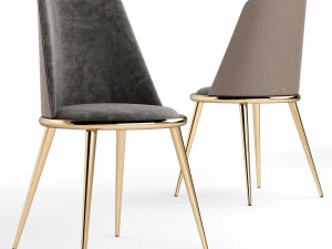 Aurora Imbottita Chair By Cantori 3D Model
