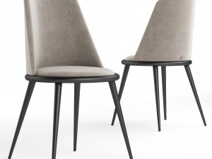 Aurora Imbottita Chair By Cantori 3D Model