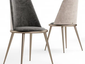 Aurora Imbottita Chair By Cantori 3D Model