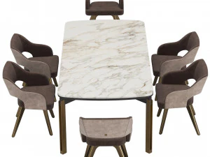 Mirage 36 Dining Set By Cantori 3D Model
