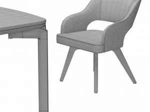 Mirage 36 Dining Set By Cantori 3D Model