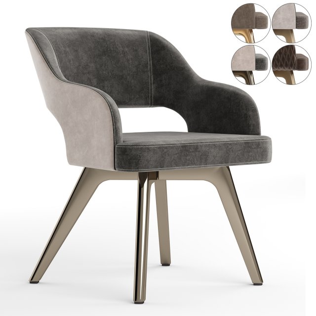 Adria Chair By Cantori 3D 模型 .c4d .max .obj .3ds .fbx .stl .blend 