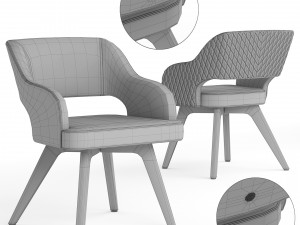 Adria Chair By Cantori 3D 模型