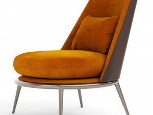 Aurora Armchair By Cantori 3D-Modell
