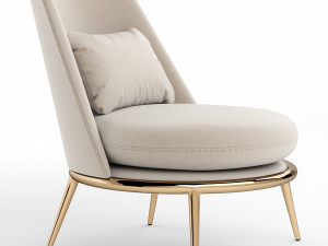 Aurora Armchair By Cantori 3D-Modell