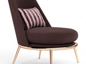 Aurora Armchair By Cantori 3D-Modell