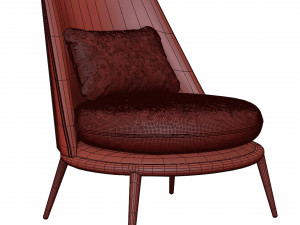 Aurora Armchair By Cantori 3D-Modell