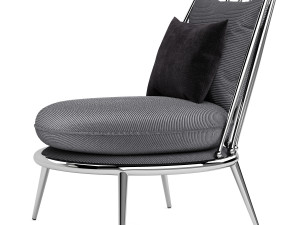 Aurora Iron Back Armchair By Cantori 3D 模型