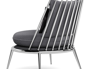 Aurora Iron Back Armchair By Cantori 3D 模型