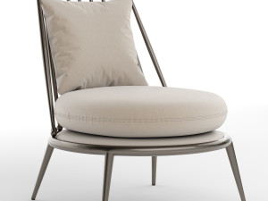 Aurora Iron Back Armchair By Cantori 3D 模型