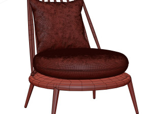 Aurora Iron Back Armchair By Cantori 3D 模型