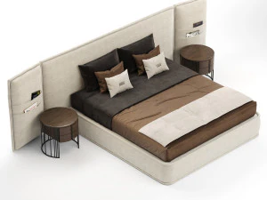 Cama Pimlico By Gianfranco Ferre Home Modelo 3D
