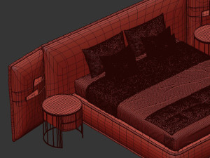 Pimlico Bed By Gianfranco Ferre Home 3D Модель