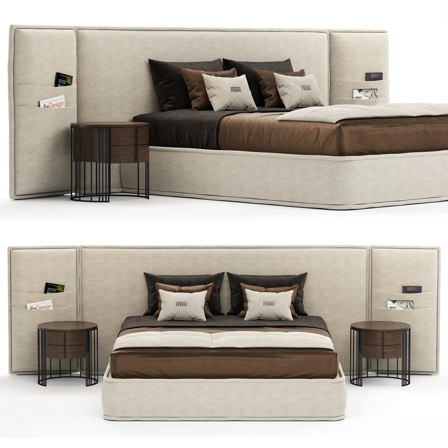 Cama Pimlico By Gianfranco Ferre Home Modelo 3D .c4d .max .obj .3ds .fbx .stl .blend 