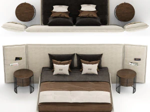 Cama Pimlico By Gianfranco Ferre Home Modelo 3D