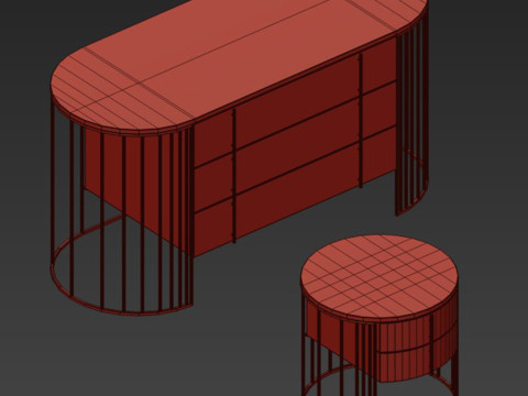 Doppler Drawer Unit-Night Table By Ferre Home 3D Модель
