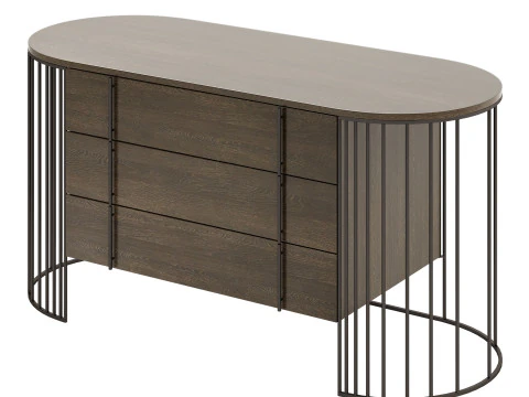 Doppler Drawer Unit-Night Table By Ferre Home 3D Model