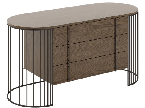Doppler Drawer Unit-Night Table By Ferre Home 3D Model