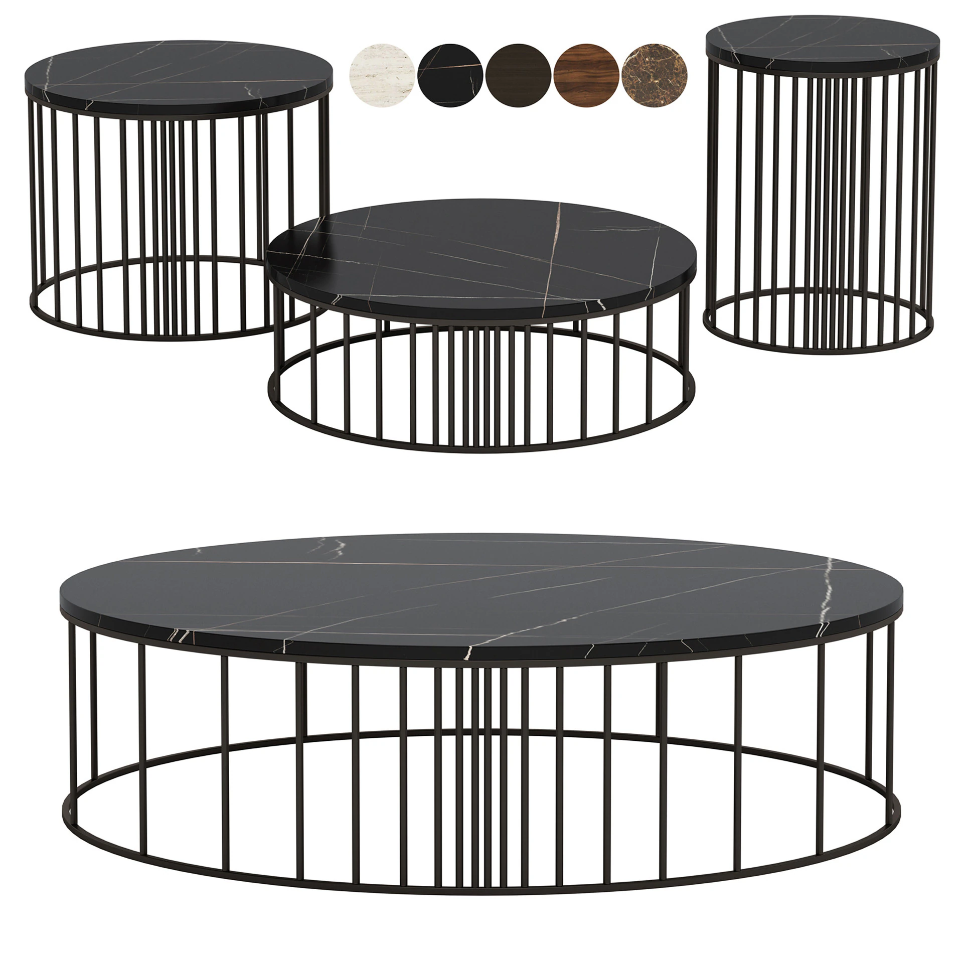 Doppler Low Tables By Gianfranco Ferre Home 3D Model .c4d .max .obj .3ds .fbx .stl .blend 