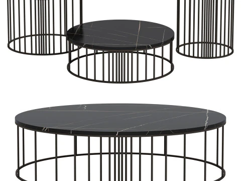 Tables Basses Doppler Par Gianfranco Ferre Modèle 3D