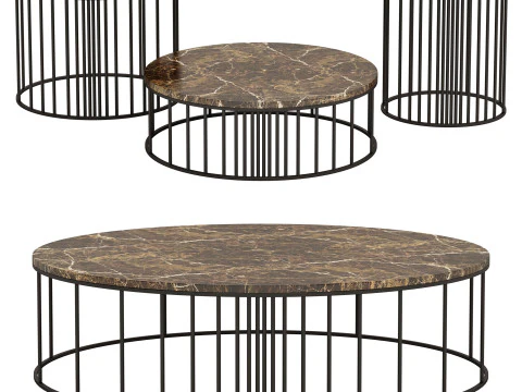 Doppler Low Tables By Gianfranco Ferre Home 3D Model