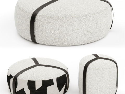 Brooklyn Pouf By Gianfranco Ferre Home 3D Model