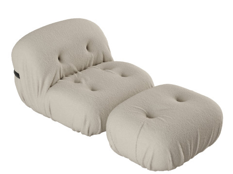 Brompton Armchair By Ferre Home Model 3D