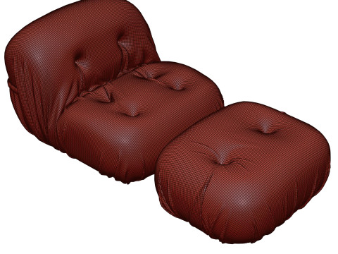 Brompton Armchair By Ferre Home Model 3D