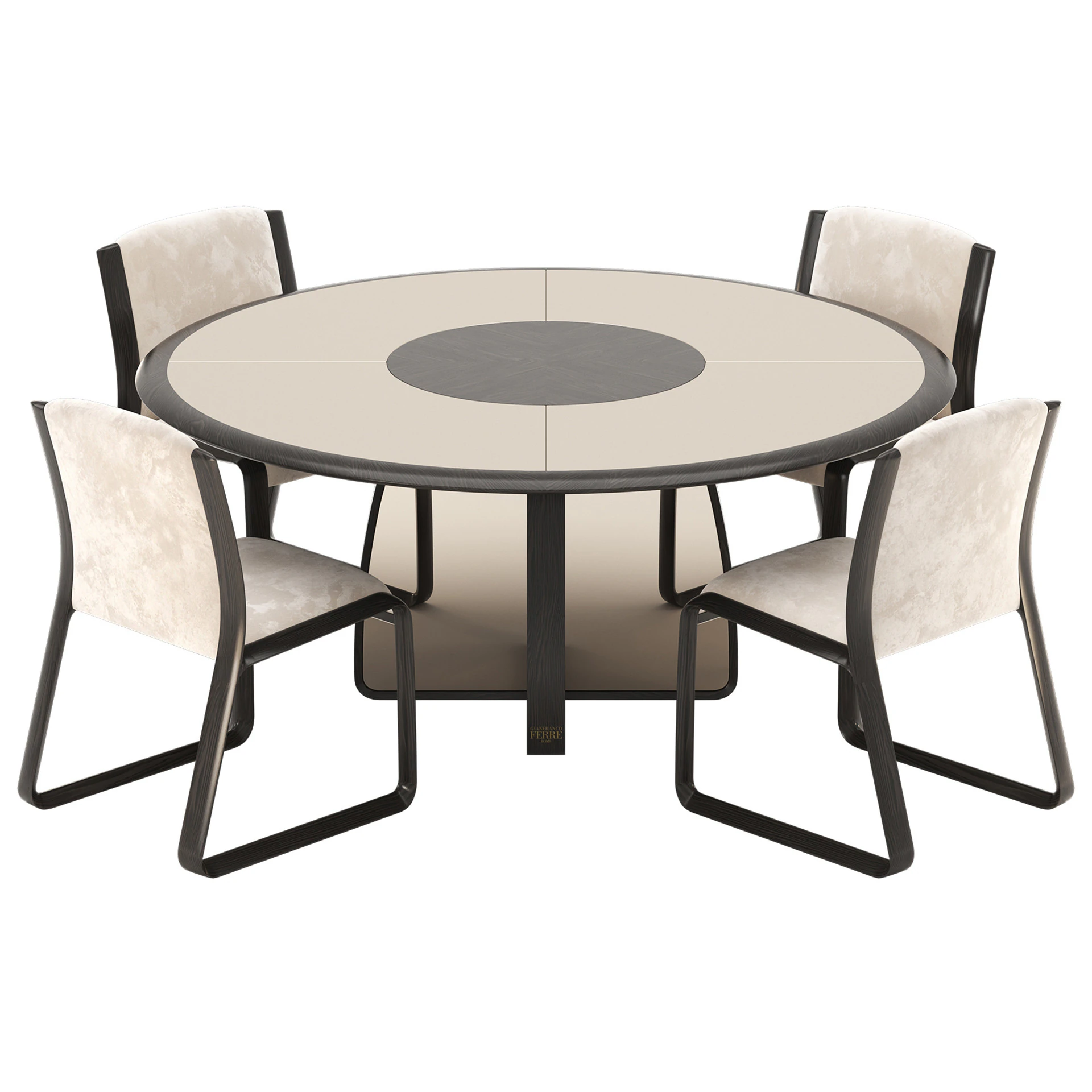 Wynwood Round Dining Set By Ferre Home 3D Model .c4d .max .obj .3ds .fbx .stl .blend 