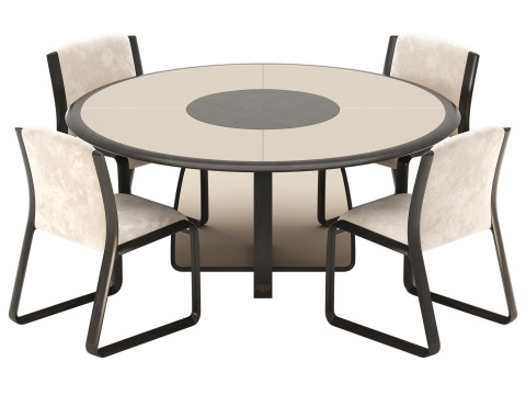 Wynwood Round Dining Set By Ferre Home 3D-Modell