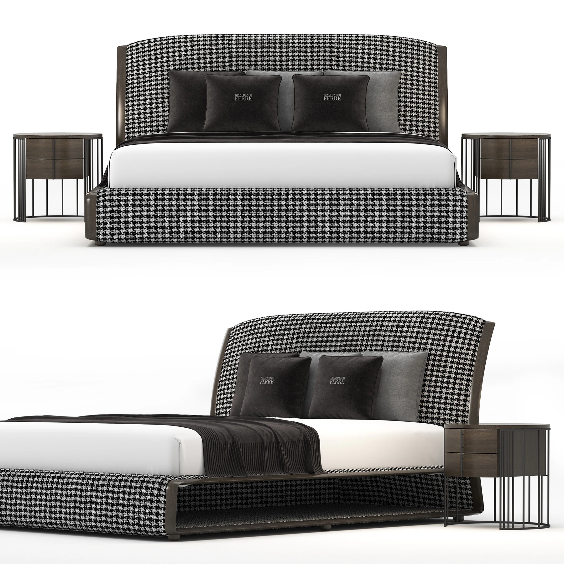 Letto Wynwood Colore alternativo di Ferre Modello 3D .c4d .max .obj .3ds .fbx .stl .blend