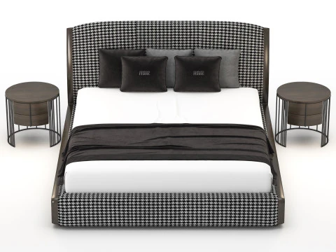 Letto Wynwood Colore alternativo di Ferre Modello 3D