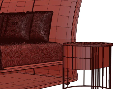 Letto Wynwood Colore alternativo di Ferre Modello 3D