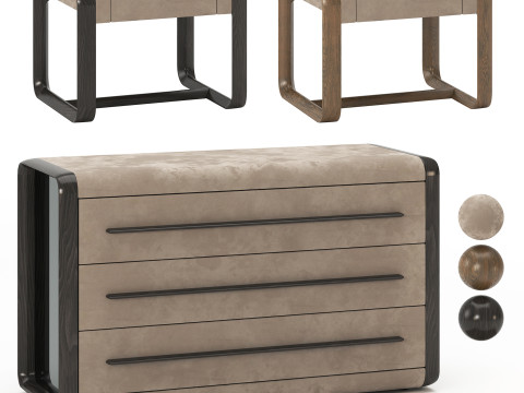 Cajonera-Mesa de noche Wynwood de Ferre Modelo 3D