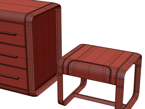 Ferre の Wynwood Drawer Unit-ナイトテーブル 3Dモデル