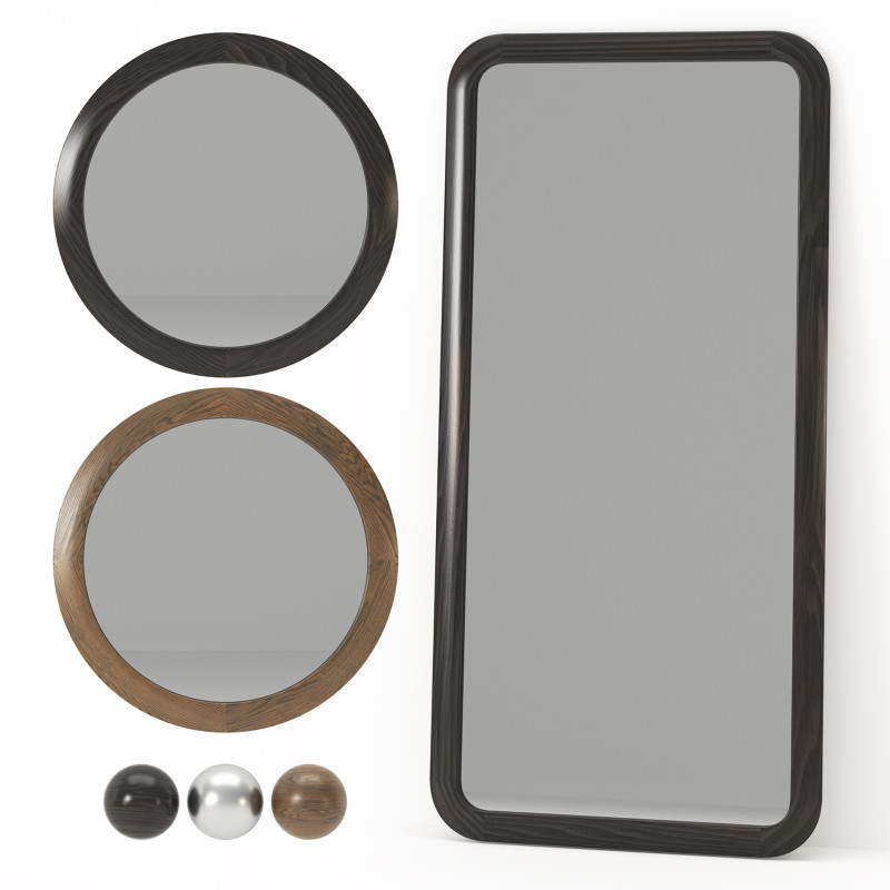 Wynwood spiegelset van Ferre Home 3D Model .c4d .max .obj .3ds .fbx .stl .blend 