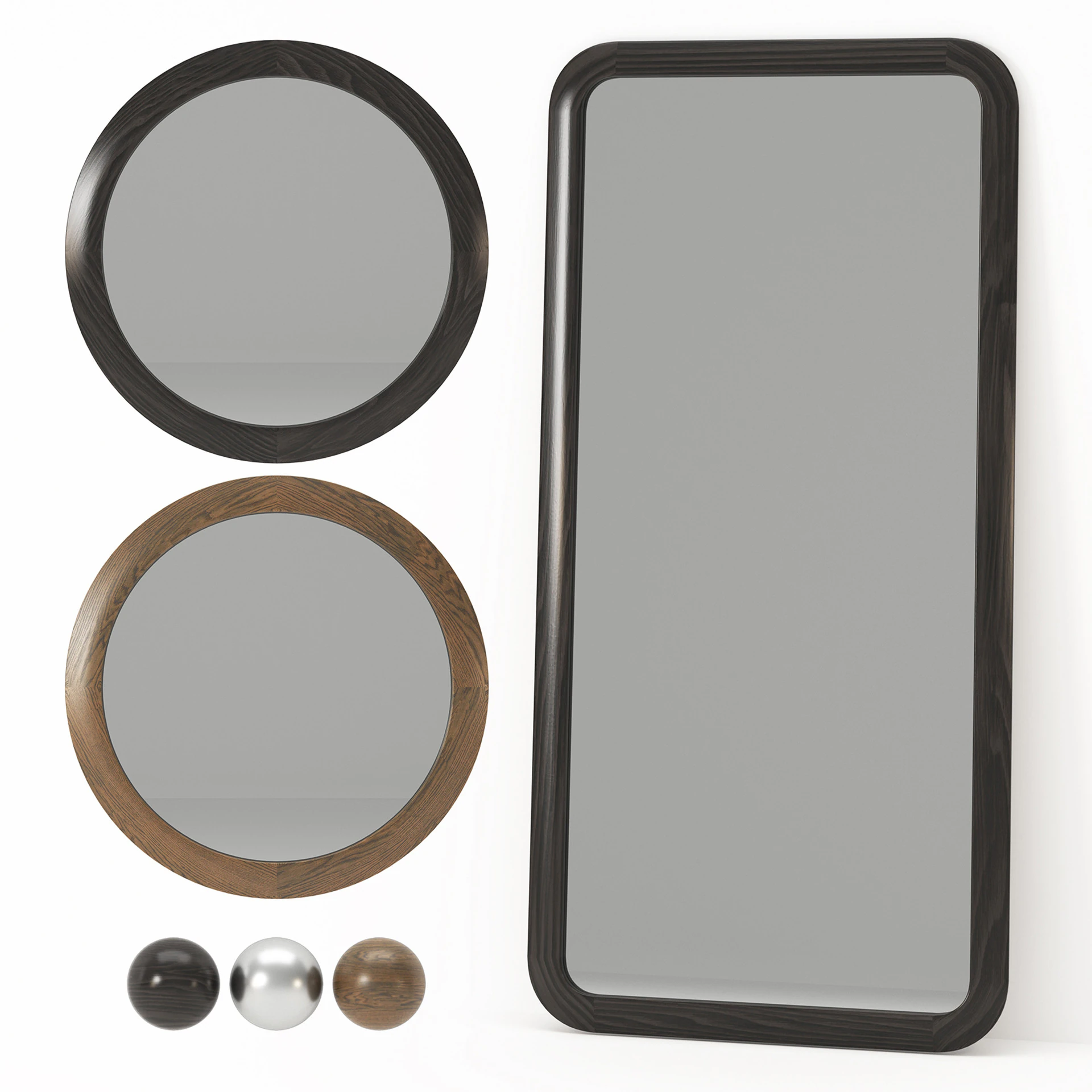 Set di specchi Wynwood di Ferre Home Modello 3D .c4d .max .obj .3ds .fbx .stl .blend 