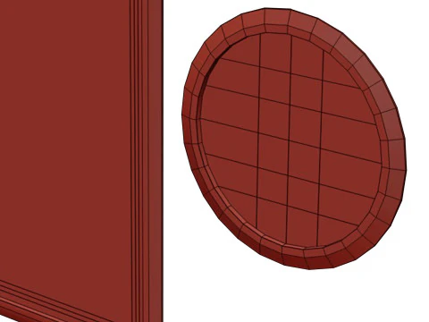 Set di specchi Wynwood di Ferre Home Modello 3D