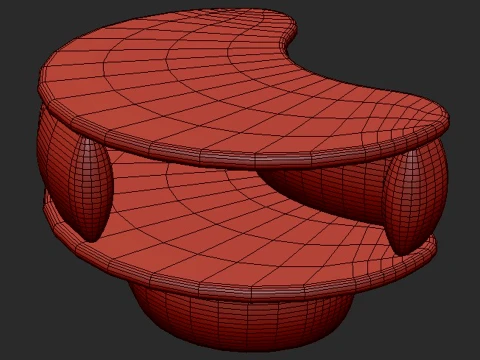 Snap Night Table By Hessentia 3D Model
