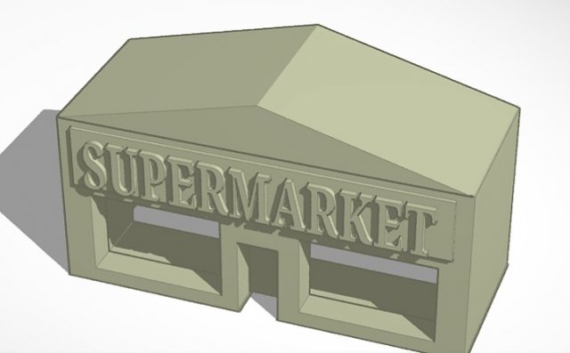 supermarket 3D मॉडल .c4d .max .obj .3ds .fbx .stl .blend 