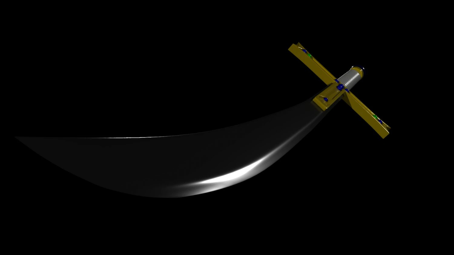 black sword yoru 3D Model .c4d .max .obj .3ds .fbx .stl .blend 
