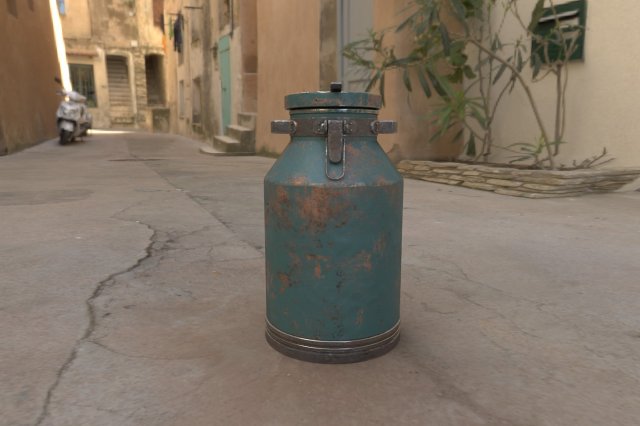 milkmans can 3D Model .c4d .max .obj .3ds .fbx .stl .blend