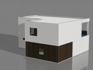 house with garage Modèle 3D