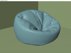 bean bag Model 3D