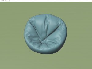 bean bag Model 3D