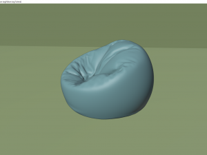 bean bag Model 3D